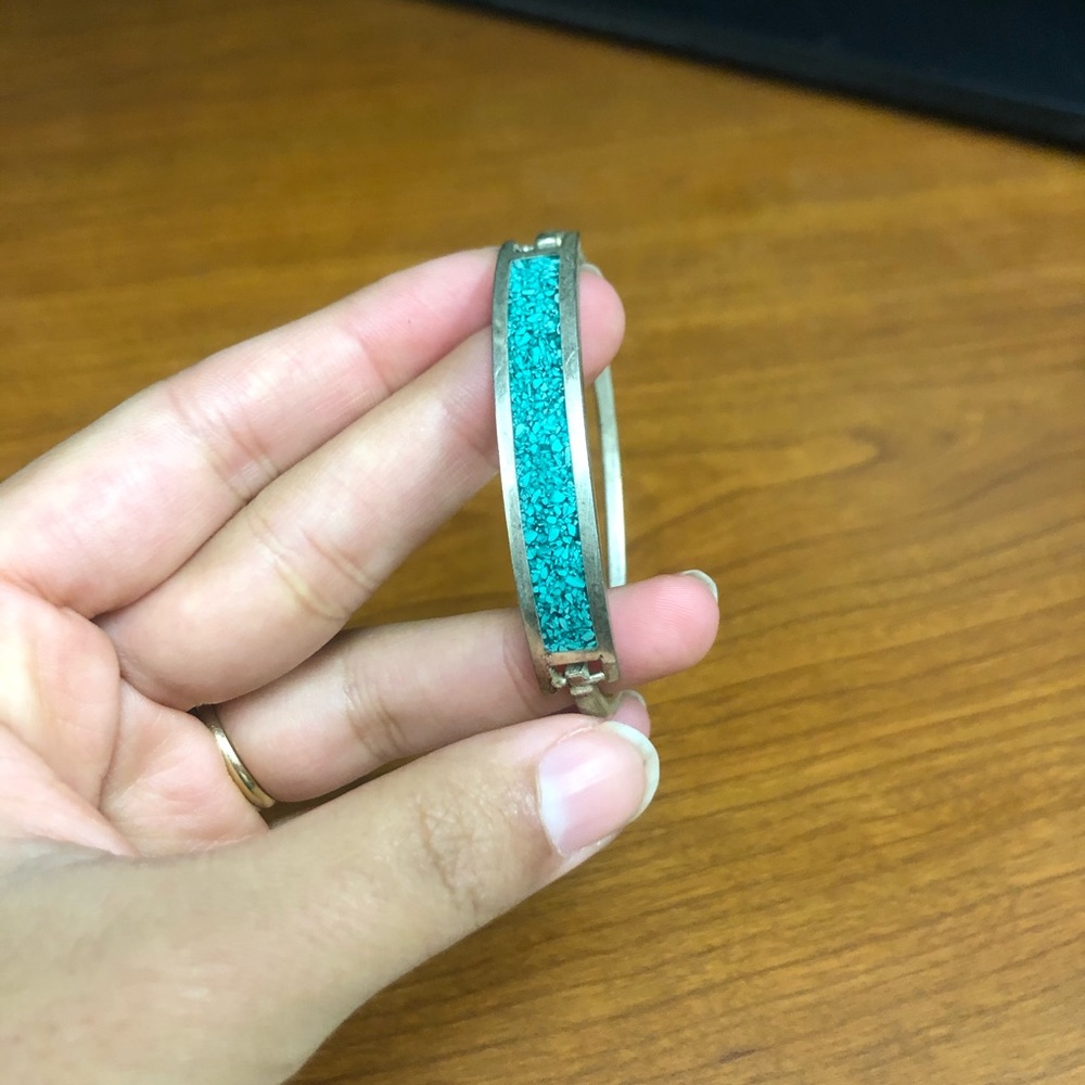 Vintage alpaca Mexican bracelet - Picture 6 of 6